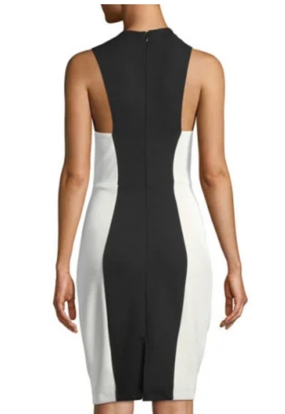 Neiman Marcus Color Block Slimming Sheath Dress - Picture 4 of 8